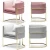 Import Simple Sofa Single Modern Personality  Nordic Fabric Sofa Living Room Lazy Pink Leisure Sofa Chair from China