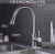 Import Single handle high arc brushed nickel pull out kitchen faucet from China
