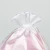 Sinicline Black and Pink Color Custom Logo Printed Drawstring Bag Lingerie Bag