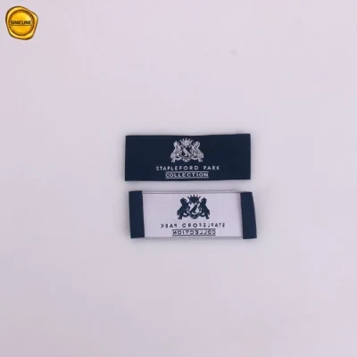 Sinicline Custom Color Clothing Label Woven End Fold