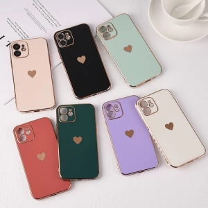 Solid Plating Lens Protection Phone Case For iPhone 12 11 Pro Max X XR XS Max 7 8 6 6s Plus SE 3 2022 13 Pro Max Soft Cover Case