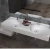 solid surface artificial stone marble white and concrete color bathroom above under basin sink