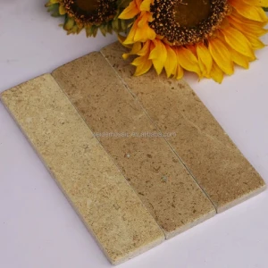 Spot supply natural yellow lime stone tiles high-grade decoration with stone wall floor yellow lime stone tiles