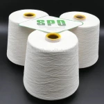 Spun silk yarn with silk/cashmere blended yarn