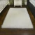 Import Square shape pure white sheepskin household faux fur rug from China