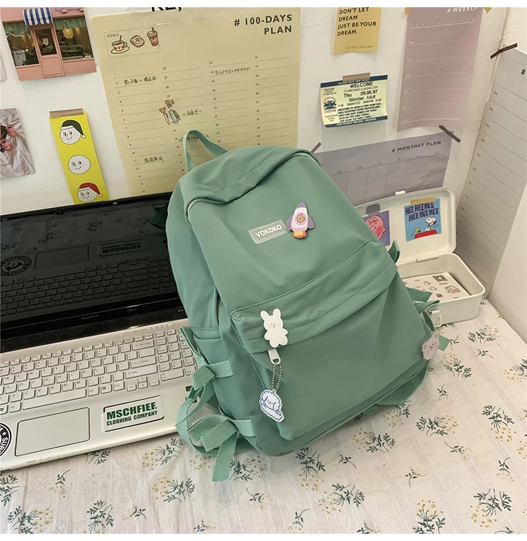 ST-0525 Contracted The New Womens Backpack Outdoor Large Capacity Students Waterproof Nylon Women Hand Bags Shoulder Fashion