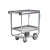 Import stain and rust resistant "U" formed frame 1000 LBS four wheel hand trolley push cart wheel stainless steel food cart from China