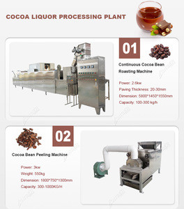 Buy Stainless Steel Cacao Bean Processing Line Cocoa Butter Powder ...