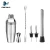 Import Stainless Steel Cocktail Shaker Bar Set Tools with Martini Mixer Double Measuring Jigger Mixing Spoon Liquor Pourer Muddler from China