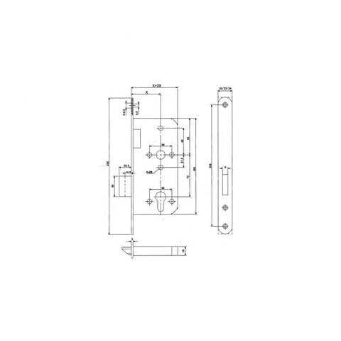 Buy Stainless Steel Door Locks Lock Body 5572zd Lock And Key from ...