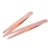 Import Stainless Steel Eyebrow Tweezers Eyelash Curler Clip Rose Gold Slanted Tip Volume Tweezers from Pakistan