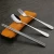 Import stainless steel Knife Fork Spoon Set 3pcs Camping Cutlery Travel Set with Pouch Case from China