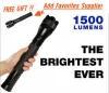 STARLITE 1500 lumens aluminum led flashlight self defense