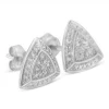 Sterling Silver 1/25ct TDW Round Diamond Fashion Stud Earrings (H-I,I2-I3)