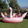 Summer Fun Water Sports 6 Person Inflatable Flamingo Swimming Sprinkle and Splash Sprayer Play Pool Toy