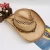 Import Summer Handmade Sunside Ribbon Jazz Wide Brim Western Cowboy Straw Hat from China