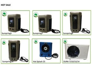Sunspring 10KW intuitive swimming pool heat pump high COP heat pump water heater for Spa pools