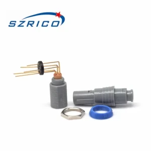 Szrico 0P long curved needle plastic blue nut sheathed type waterproof easy to install connector