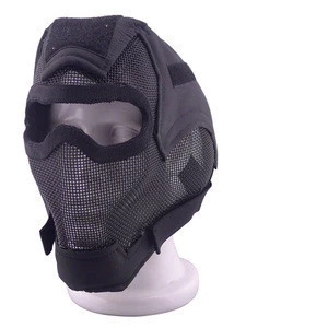 Tactical Paintball V7 Watchers Full Face Metal Net Mesh Protect Gas Mask Cover Military Airsoft Mask Paintball Accessories