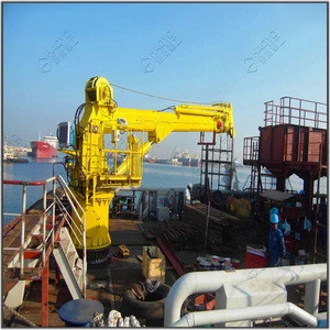 Telescopic Boom Floating Dock Cargo Crane Design