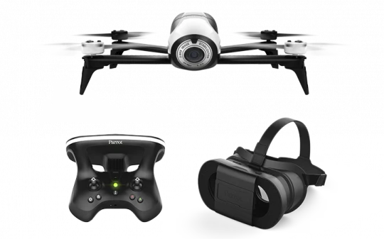 The lightweight compact HD video drone PARROT BEBOP 2 aircraft