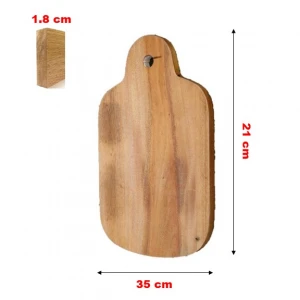 The Most Famous Assembled In Vietnam Kitchen Rectangle Wooden Chopping Board Have Natural Color With Single Pieces Package