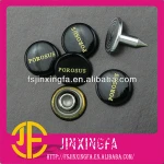 The Painted Black & Laser Customized Logo Metal Rivet For Decoration / Brass Rivets / rivets