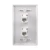Import TNP Ethernet Network RJ45 Faceplate Faceplate Wall Plate - Dual (2 Port) RJ45 Cat6 Cat5e Cat5 Connector Socket Wiring Plug Jack from China