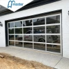 Top Selling Master Well Sectional Automatic Overhead Tempered Full View Clear Aluminum Glass Garage Doors For House