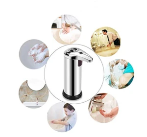 Touchless Automatic Soap Dispenser Infrared Motion Sensor Stainless Steel Dish Liquid Hands-Free Auto Hand Soap Dispenser