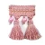 Import Trade assurance colorful acrylic hand made beaded tassel fringe trim for curtain from China