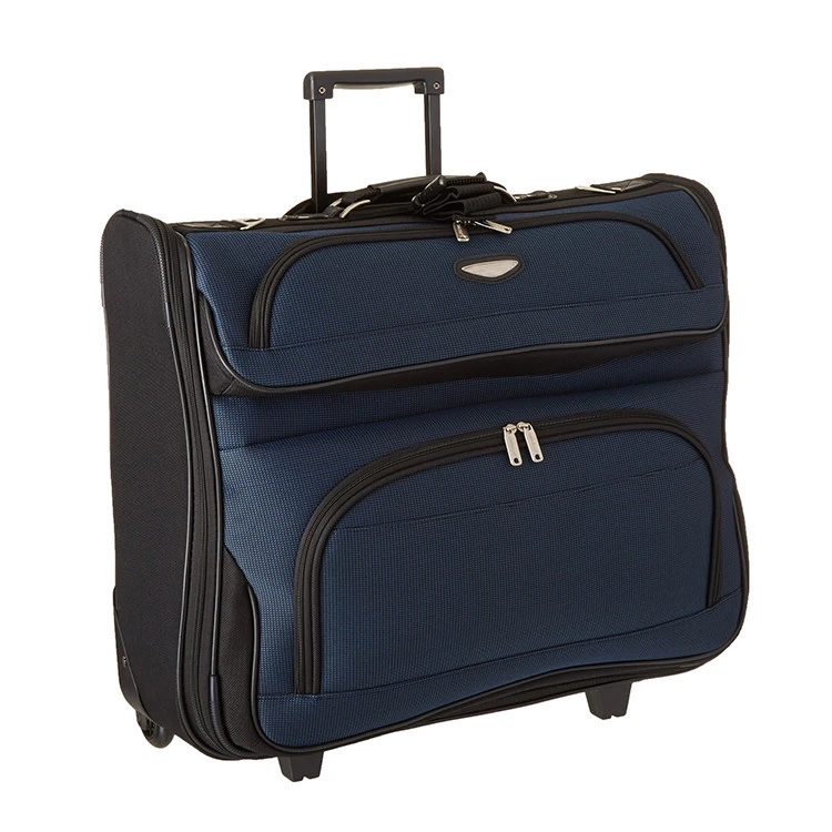 Travel Rolling Garment Bag Wheeled Luggage Case for unisex