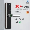 Tuya app digital door lock Aluminium alloy wifi digital fingerprint smart door lock smart door lock with battery