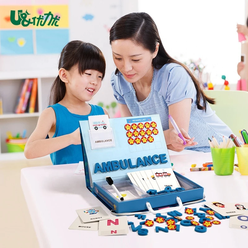 UCMD Gift Box Packing Custom Magnetic Puzzle for Learning Words