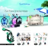 Underwater full face diving mask full face goggles snorkel scuba camera diving mask for adults and children SWMK-020B
