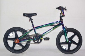 Unique design Oil Slick BMX fuel color bicycle for stunt with plastic wheels