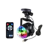 Usb Eu Us Uk Plug Sound Activated Rotating Disco Ball Party Lights Strobe Light 3w Rgb Led Stage Lights