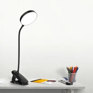USB Rechargeable Reading Lamp Clip - on/off Sensor LED Desk Light Table Book lamp