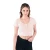 Import USBD Women short sleeve Blouse Button Down Scoop Neck Summer Croptop from China