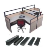 V30 Office Cubicles aluminum Partitions & Dividers 6 workstation set