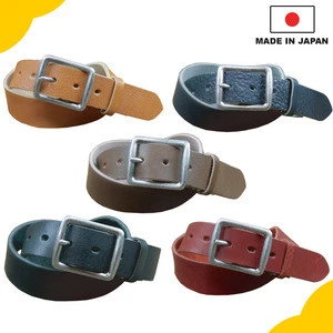 Vachetta Curve Buckle Belt crafted in Japan