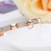 VANFI Rose Gold CZ Stone Copper Circle Bracelet For Women Jewelry Bracelets Bangles