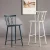 Import Vintage Cafe Shop Tall Or Short Chair Blue Metal Iron Bar Charis Industrial Look Dining Room Chairs from China