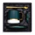 Import Vintage style green tea cup and saucer with gold handle from China