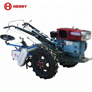 walking tractor with rotary tiller