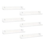 Wall-Mount Clear Acrylic Bookstore Home Organizer Rack Easy-Assembled CD Acrylic Display Holder