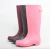 Waterproof PVC Plastic Fashion Women Durable Pure Safety Non-Slip Outdoor Garden Rain Shoes OEM