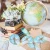 Import Wedding Gifts for Guest 5 sets 10cm*10cm Compass Map Coasters with Tags Travel Theme Wedding Souvenirs Absorbent Cork Coasters from China