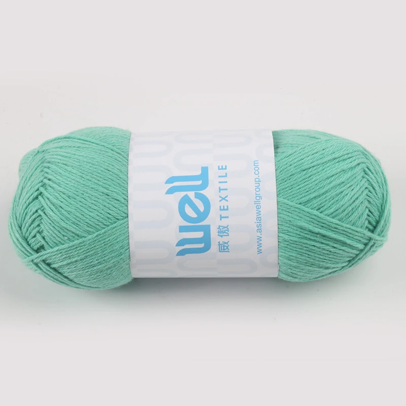 Well Milk Cotton Yarn Open End 100% Cotton Crochet Yarn Different Colors Available 4ply Yarn for Scarf