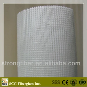 White coated fiberglass mesh fabric; fiberglass reinforced composite mesh
